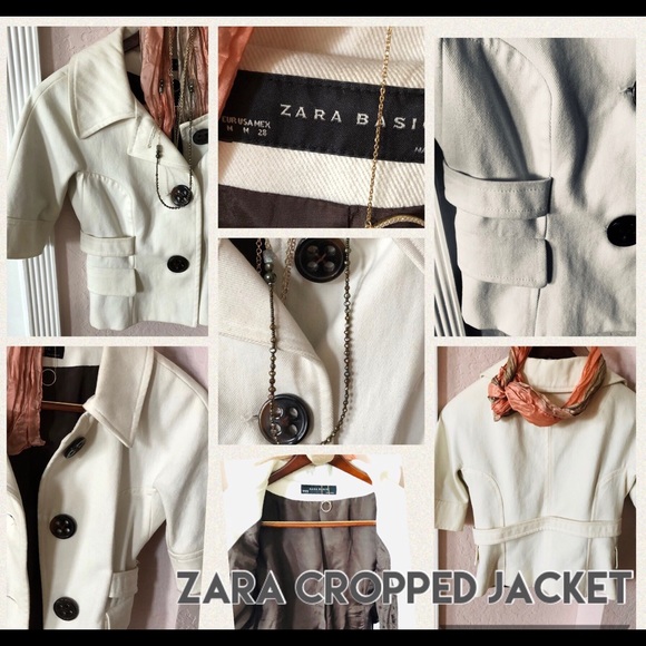 SALE: Zara Cropped Jacket - petite - Picture 2 of 6